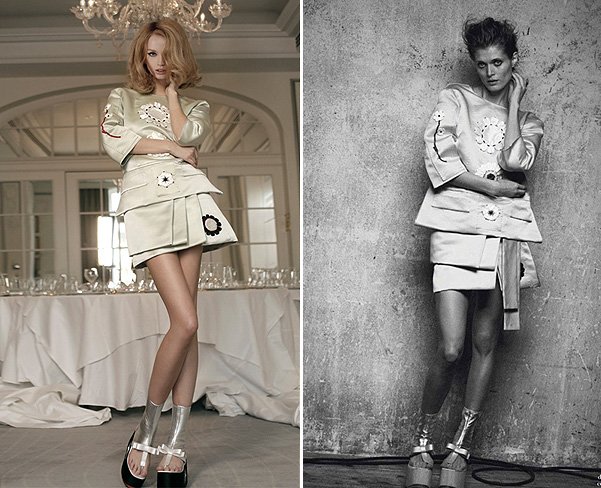 Модели из коллекции Prada весна-лето 2013 на страницах журналов