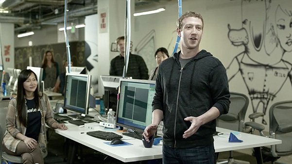 Марк Цукерберг в рекламе Facebook Home