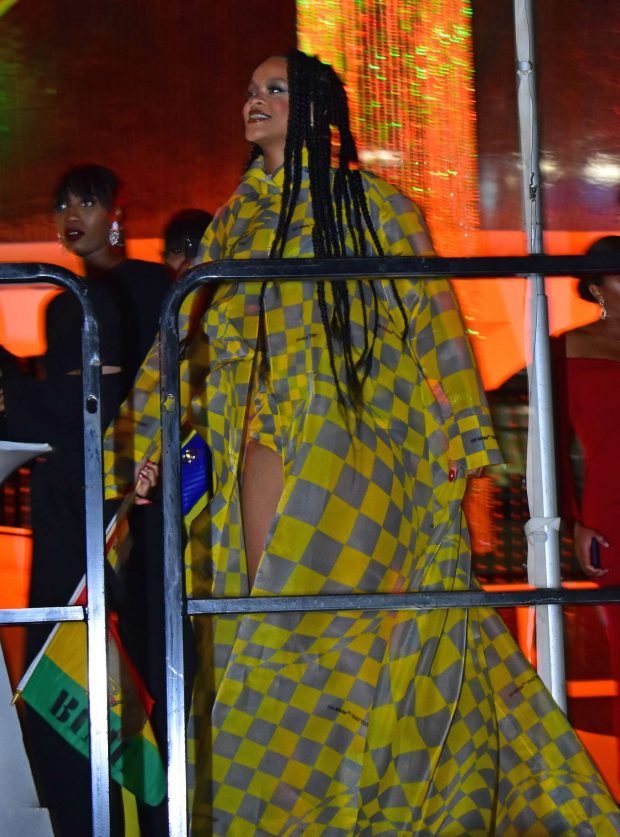 Rihanna at Reggae star Buju Banton concert -15