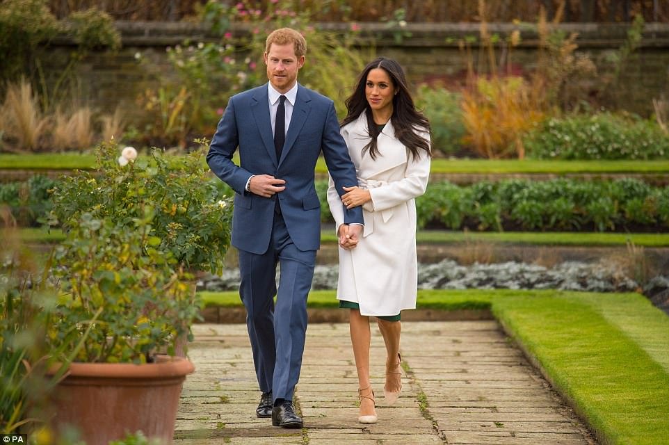 The pair were secretly engaged this month, and Harry took Miss Markle to meet the Queen