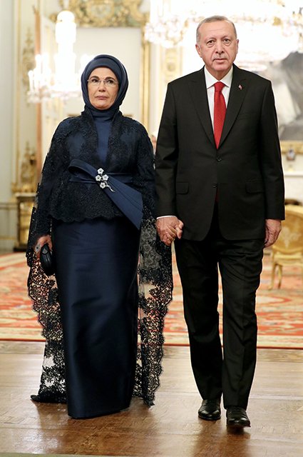 Реджеп Тайип Эрдоган с женой Эмине