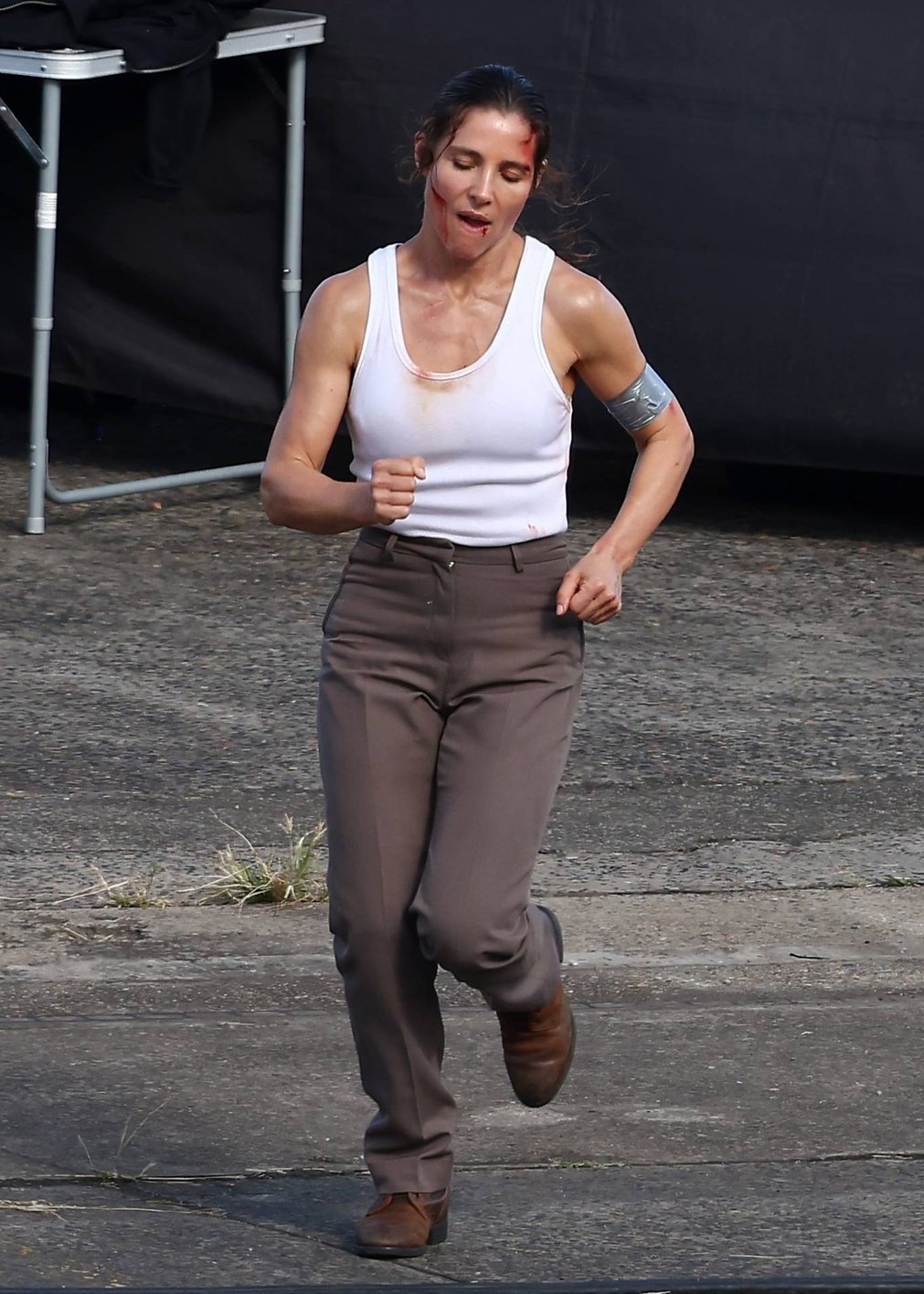 Elsa Pataky 2021 : Elsa Pataky – Pictured on the set of ‘Interceptor’ filming in Sydney -23