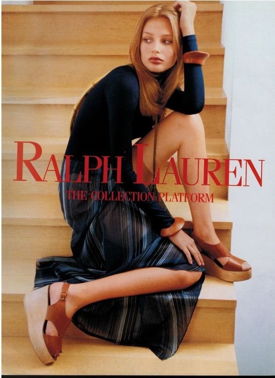 1994  RALPH LAUREN : BRIDGET HALL  Magazine Print Ad    | eBay
