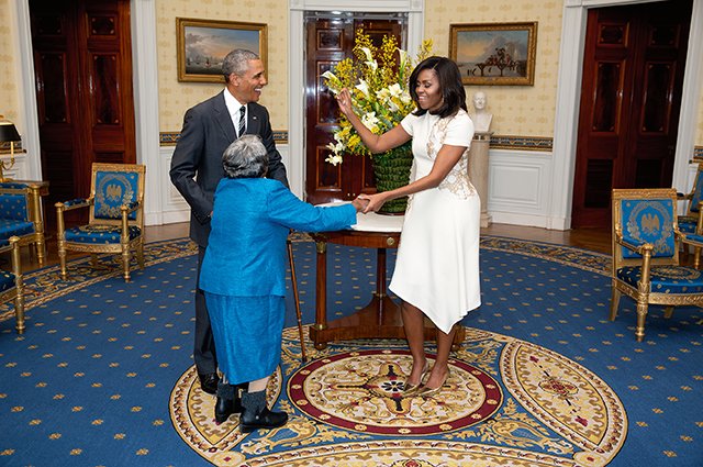 Барак и Мишель Обама на снимке Лоуренса Джексона