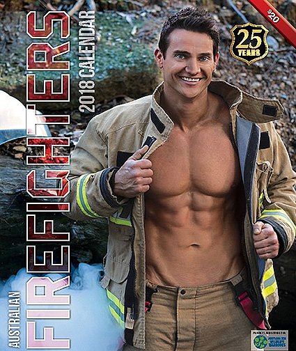Австралийские пожарные на страницах благотворительного календаря 