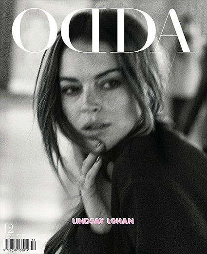 Линдси Лохан на обложке журнала Odda