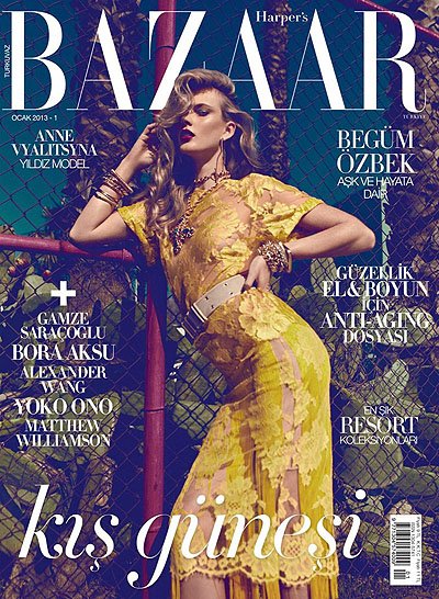 Анна Вьялицына фотосессия Harper's Bazaar Turkey