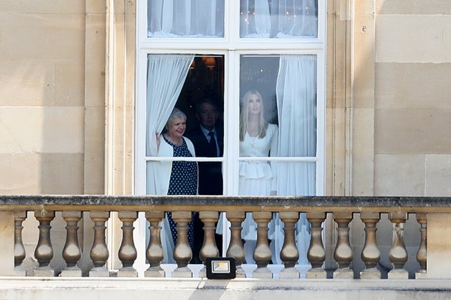 Иванка Трамп в Букингемском дворце