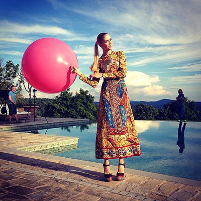 Елена Перминова в съемке для Harper's Bazaar US