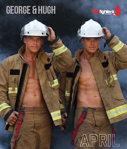Австралийские пожарные на страницах благотворительного календаря 