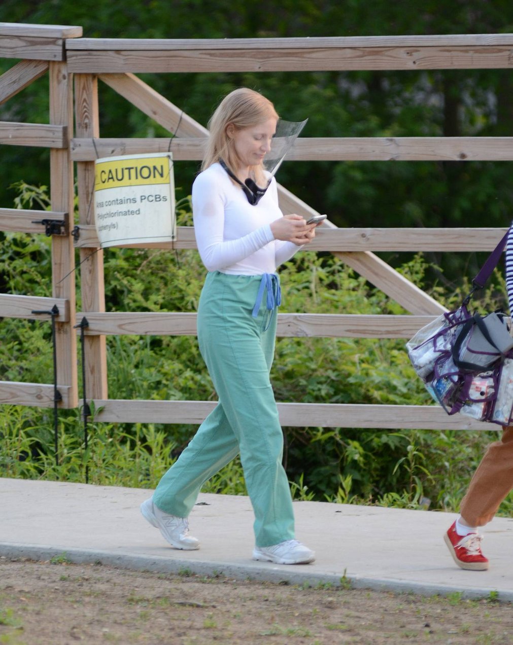 Jessica Chastain 2021 : Jessica Chastain – on the set of The Good Nurse filming in Stamford-18