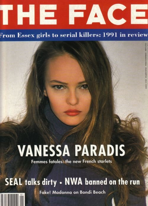 Vanessa Paradis, The Face January 1992