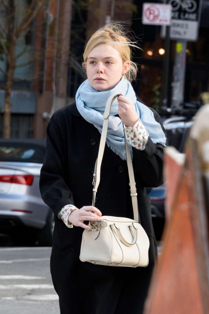 Elle Fanning: Out and about in NYC -09