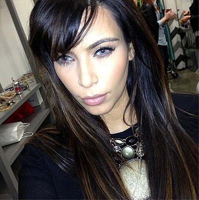 Ким Кардашьян сменила цвет глаз