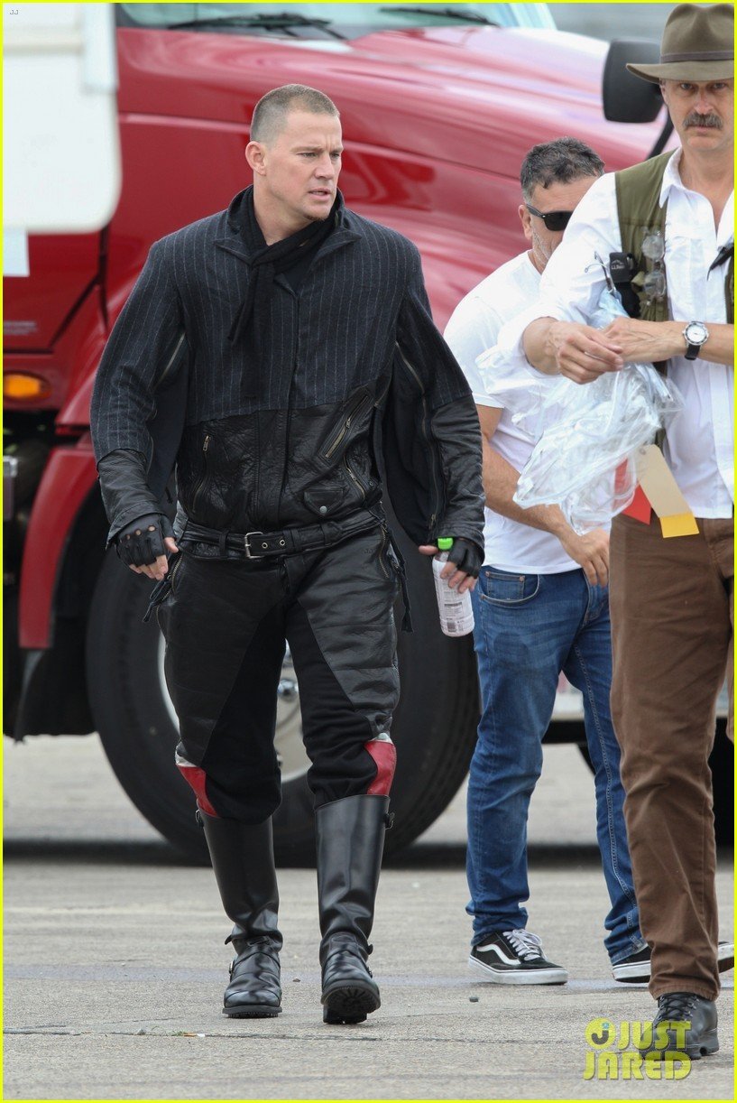 channing tatum gets into character while filming free guy 024310224