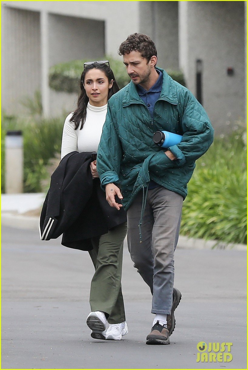 shia labeouf attends kanye wests sunday service with gal pal 014299044