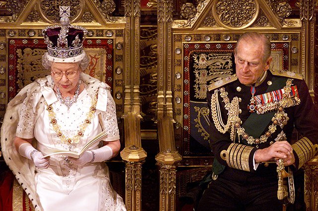 Елизавета II и герцог Эдинбургский Филипп