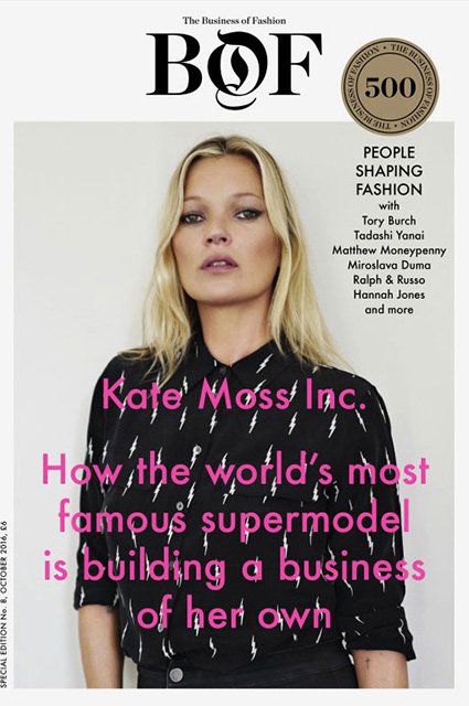 Кейт Мосс на обложке The Business of Fashion
