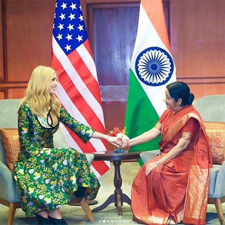 Иванка Трамп на саммите в Индии