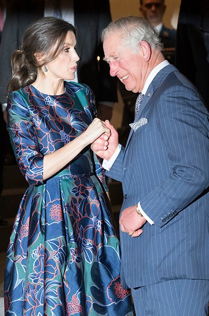 Королева Испании Летиция и принц Чарльз
