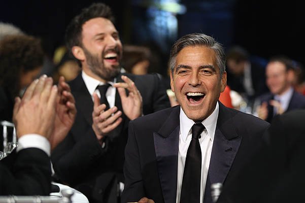 Бен Аффлек и Джордж Клуни на церемонии Critics Choice Awards-2013