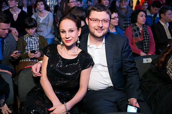 Василий Церетели с женой на открытии 