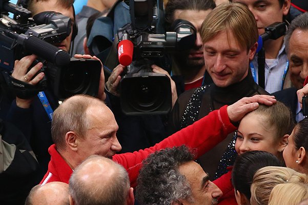 Владимир Путин, Юлия Липницкая и Евгений Плющенко