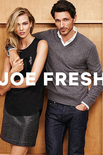Карли Клосс в рекламной кампании Joe Fresh
