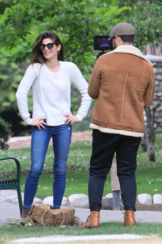 Ashley Greene and Paul Khoury at the park in Beverly Hills -02