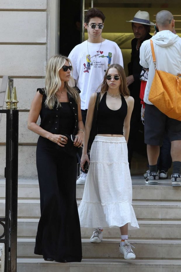 Lila Grace Moss Hack and Kate Moss: Out in Paris-05