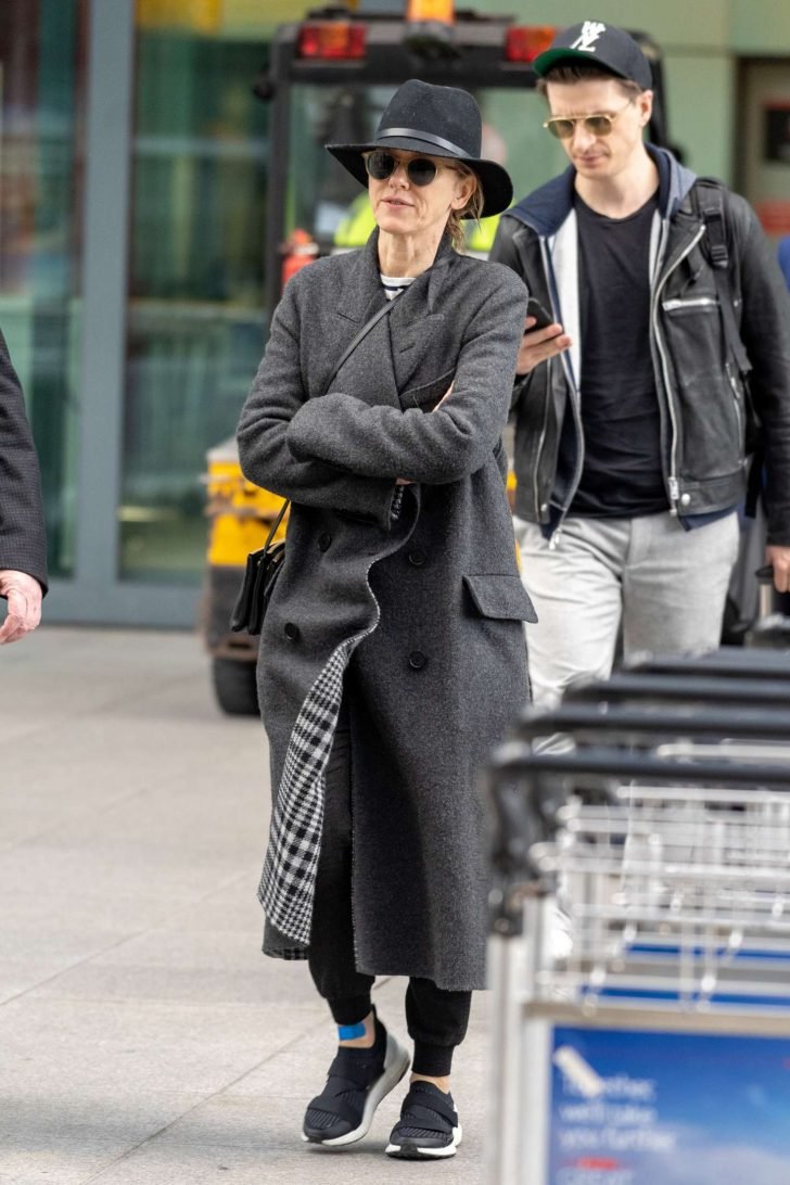 Naomi Watts: Arrives at Heathrow Airport -06
