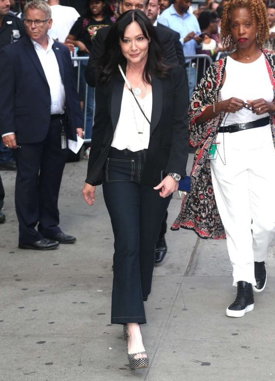 Shannen Doherty - Arrives at Good Morning America in New York City