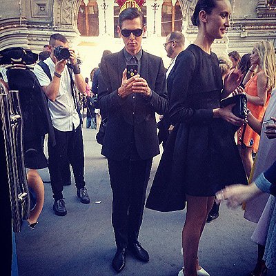 Влад Лисовец на показе Christian Dior в Москве
