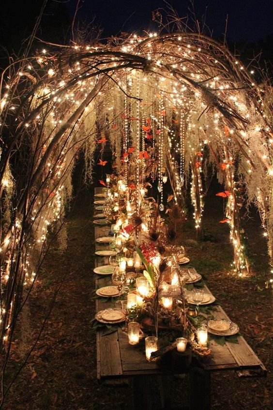 magical wedding lighting: 
