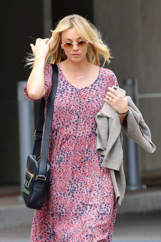 Kaley Cuoco - In Summer dress out in Los Angeles