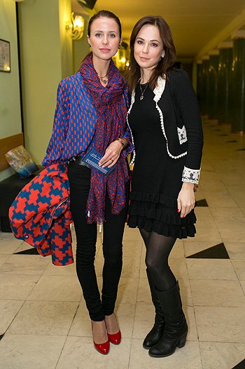 Мирослава Карпович и Ирина Медведева на юбилее спектакля Ladies Night