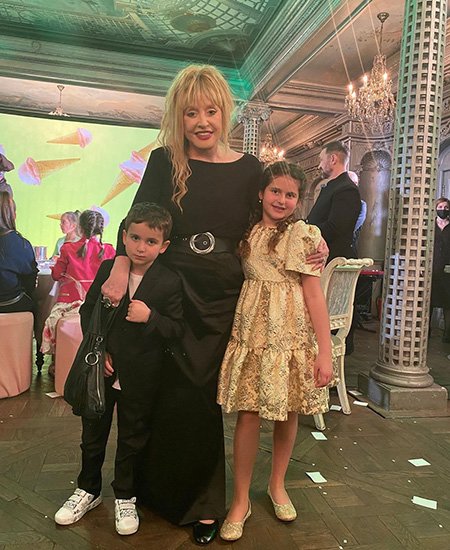 Алла Пугачева с детьми Жасмин