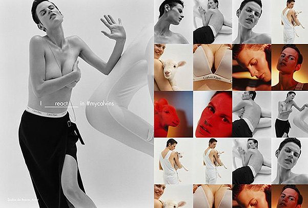 Саския де Брау в рекламе Calvin Klein