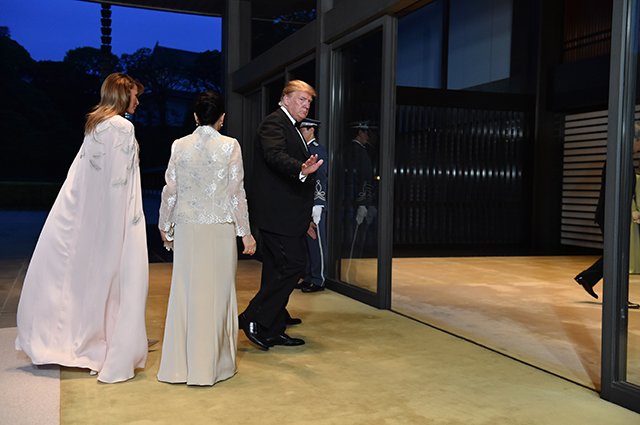 Мелания и Дональд Трамп, император Нарухито и императрица Масако