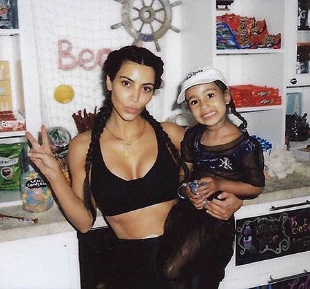 Ким Кардашьян с дочерью