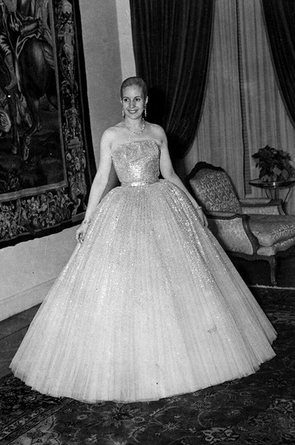 Эва Перон в платье Dior, 1950 год