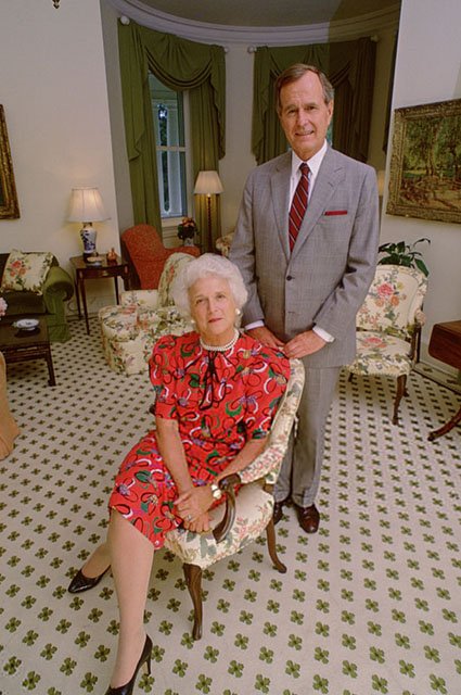Барбара Буш и Джордж Буш-старший