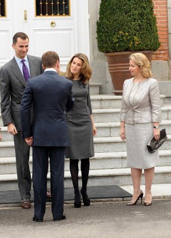 Дмитрий Медведев Светлана Медведева Испания Принц Фелипе принцесса Летиция