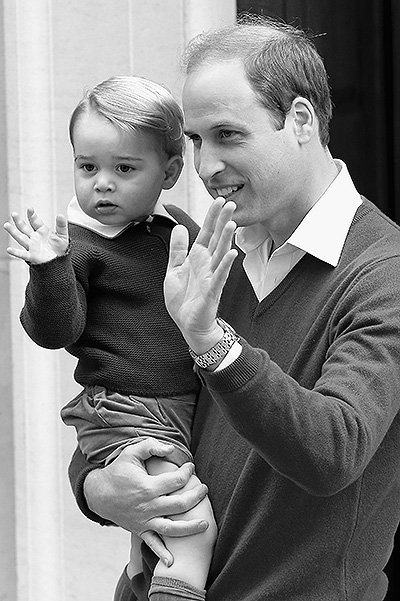 Принц Уилльям с сыном Георгом