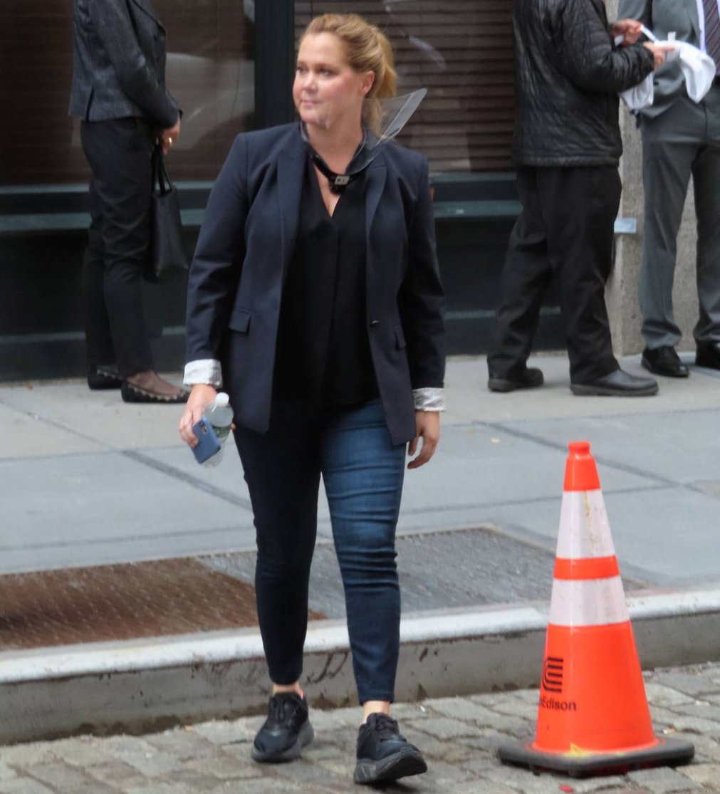 Amy Schumer 2021 : Amy Schumer – Seen on a Life and Beth set at Balthazar in New York-10