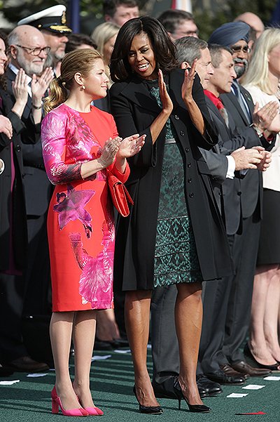 Софи Грегуар-Трюдо и Мишель Обама