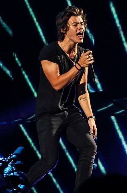 How cute! Harry Styles is singing his little heart out! I promise he makes THE best singing face lol #learntosing