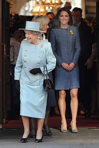 Герцогиня Кэтрин и королева Елизавета II