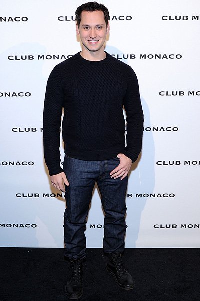 Мэттью МакГорри на открытии бутика Club Monaco