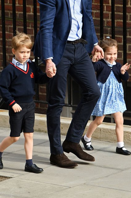 Принц Уильям с детьми, принцессой Шарлоттой и принцем Джорджем